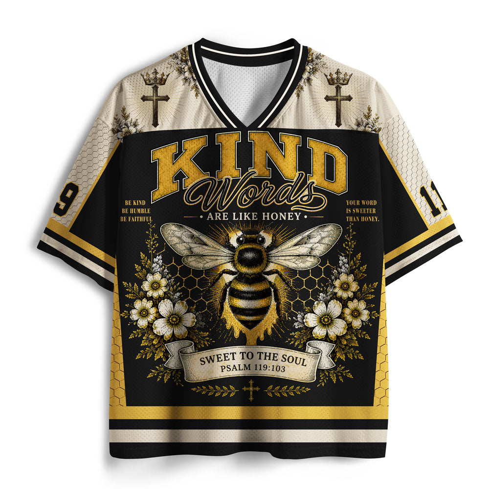 Kingd Words Are Like Honey Christian Mesh Jersey
