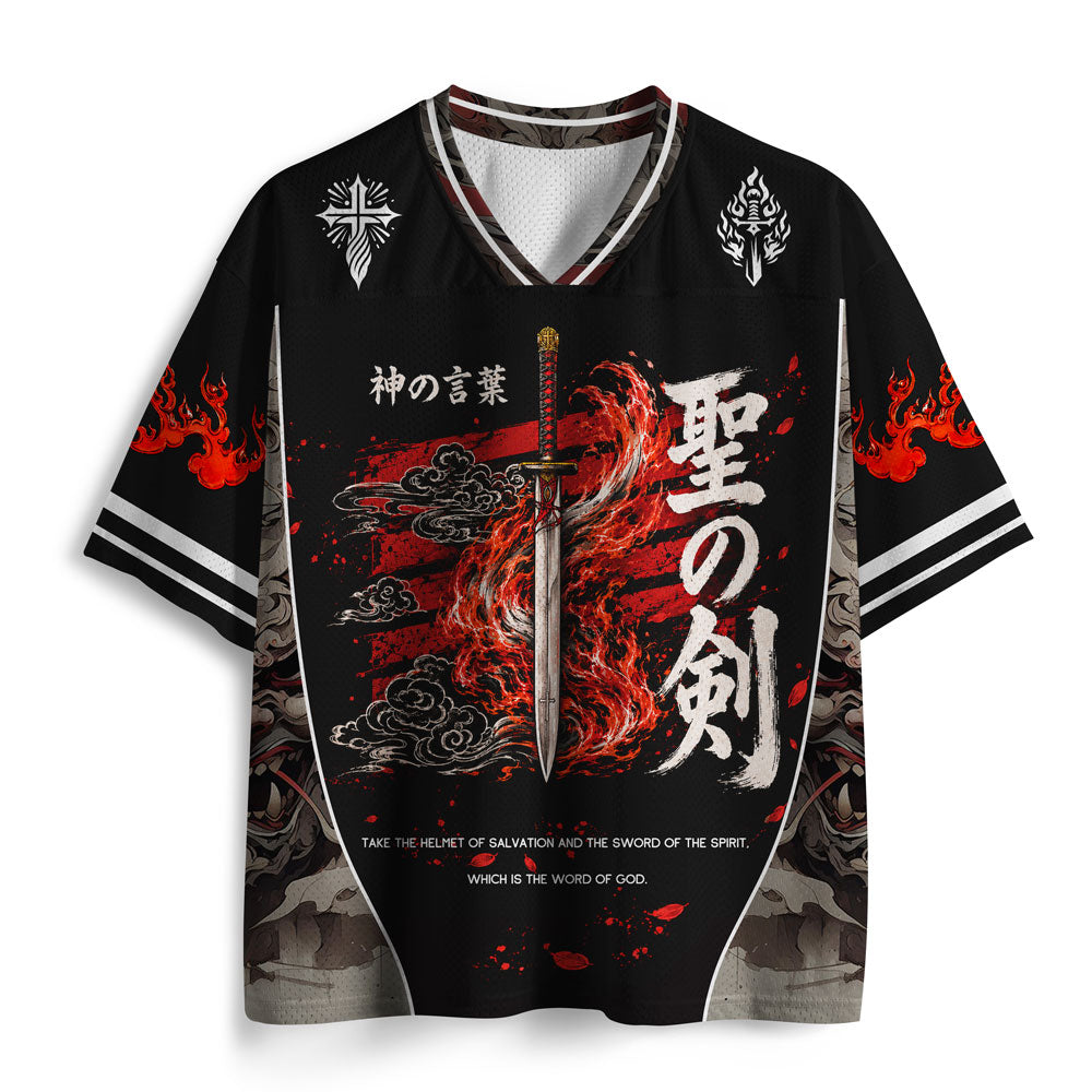 Take The Helmet Of Salvation Christian Mesh Jersey