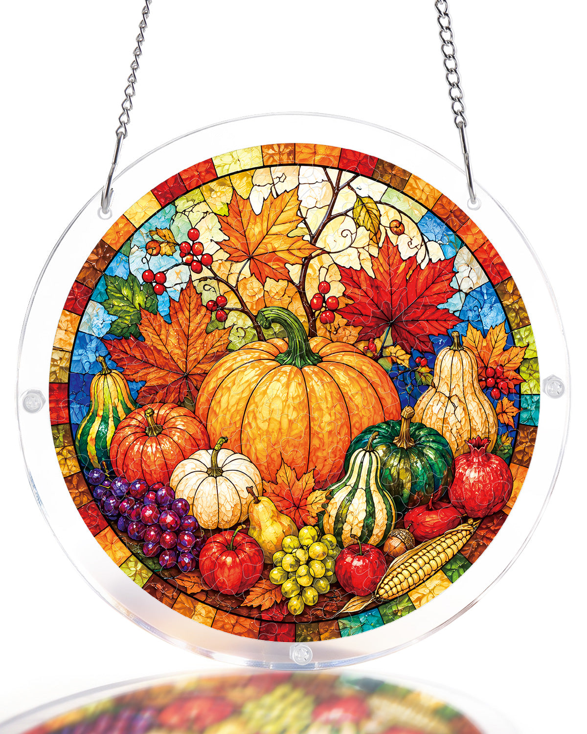 Autumn Harvest Feast Light Suncatcher-Acrylic Window Art