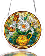 Daisy Butterfly Garden Light Suncatcher-Acrylic Window Art