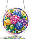 Hydrangea in Bloom Light Suncatcher-Acrylic Window Art