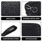 Statshy ¨C Woven Leather Crossbody Wallet