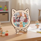 Cute Animal Shaped Wooden Puzzle for Baby