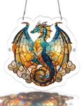 Oceanfire Dragon Light Suncatcher-Acrylic Window Art