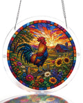 Sunrise Rooster Light Suncatcher-Acrylic Window Art