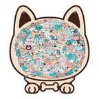 Morandi-Colored Cat/Dog Shaped Wooden Jigsaw Puzzle