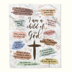 I Am a Child of God Fleece Blanket