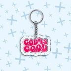 God Is Good Christian Acrylic Keychain