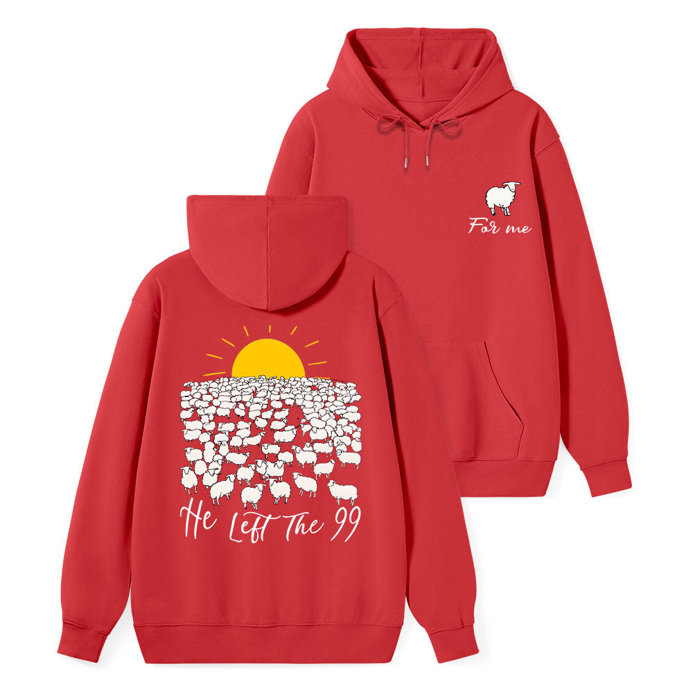 He Left The 99 Classic Christian Hoodie
