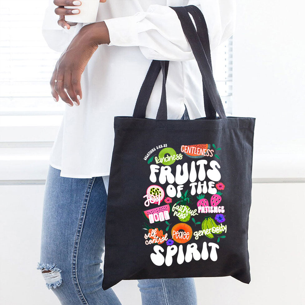 Fruit Of The Spirit Christian Canvas Tote Bag