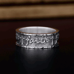 Faith Cross Sterling Silver Band Ring