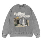 The Stone Was Rolled Away Christian Washed Sweatshirt