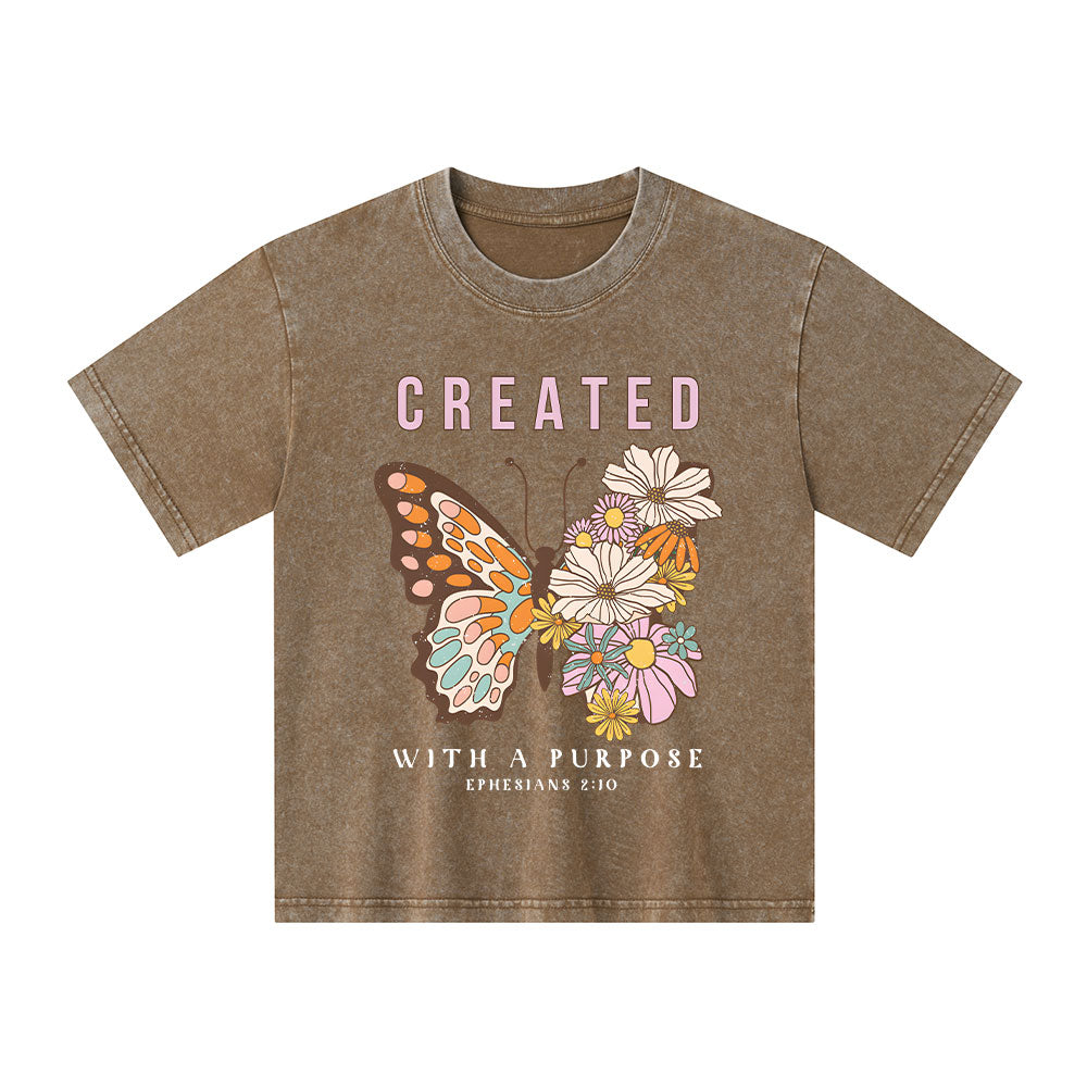 Created With A Purpose Kid Washed T-Shirt
