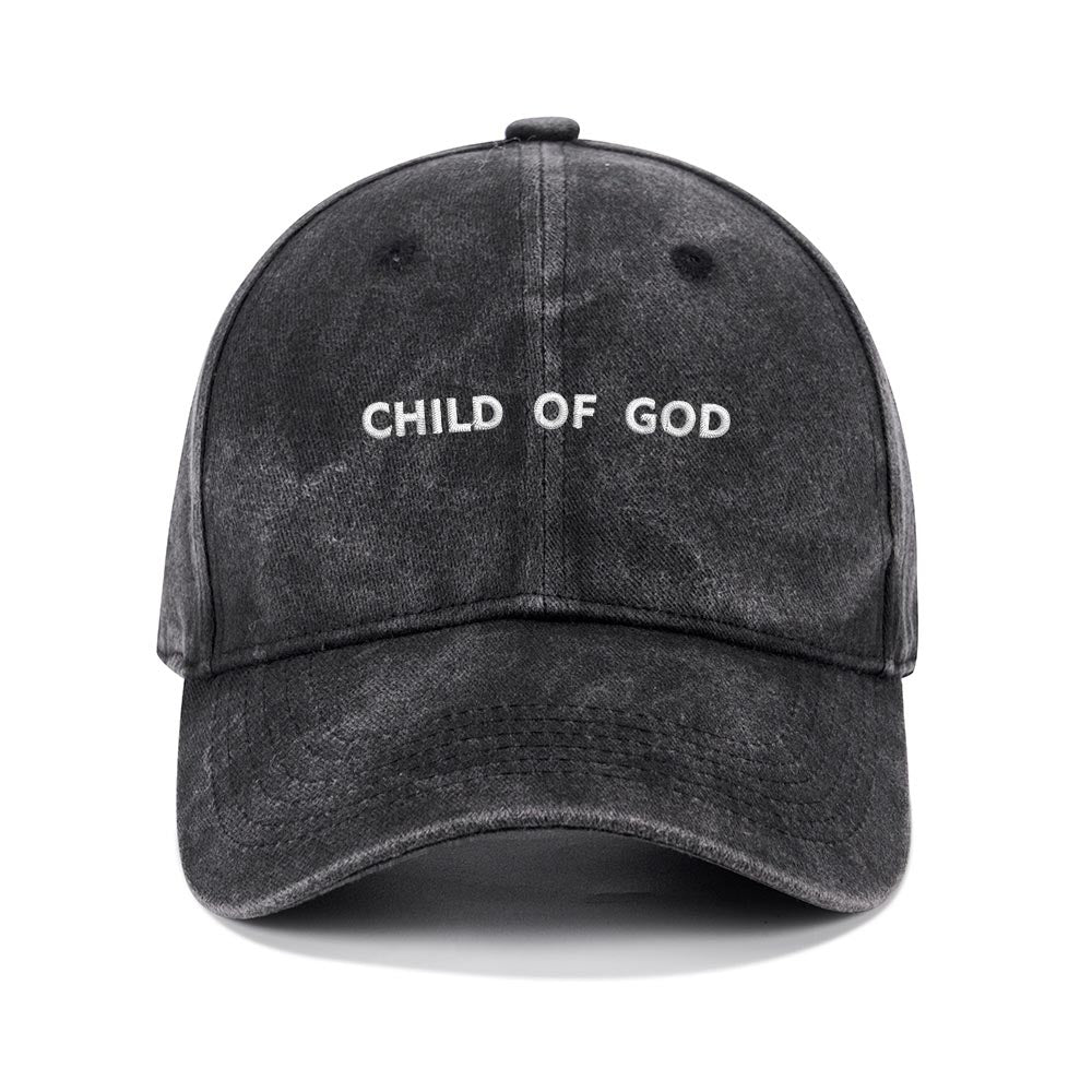 Child Of God Christian Washed Hat