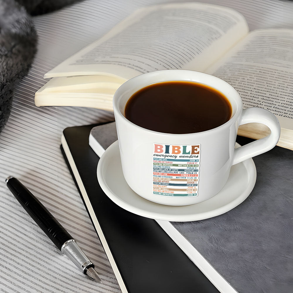 Bible Emergency Numbers Christian Stickers