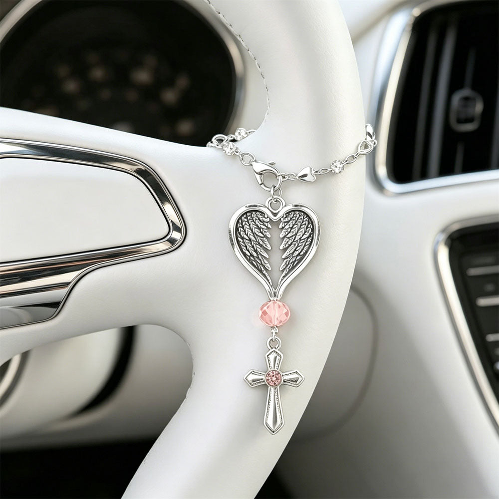 Holy Polished Angel Christian Keychain