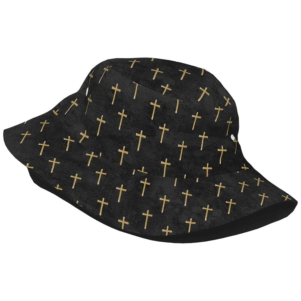 Simple Cross Christian Leisure Bucket Hat