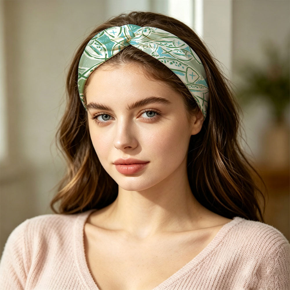 Trust Him For The Catch Christian Seamless Wide Headband
