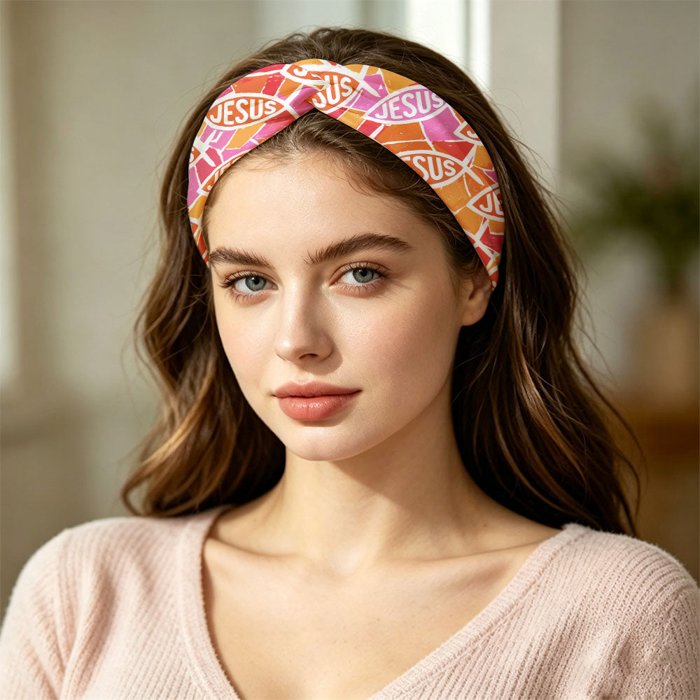 Be A Fisher Man Christian Seamless Wide Headband