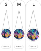 Snowy Aurora Night Light Suncatcher-Acrylic Window Art