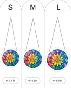 Radiant Flower Wheel Light Suncatcher-Acrylic Window Art