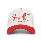 So Will I Christian Trucker Hat