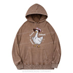 God's Silliest Goose Christian Washed Hoodie