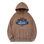 Praise The Lord Christian Washed Hoodie