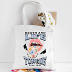 Death And Life Tongue Christian Canvas Tote Bag