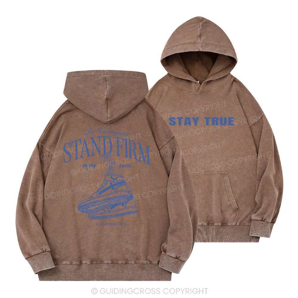 Stand Firm Christian Washed Hoodie