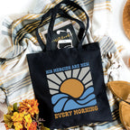 His Mercies Are New Every Morning Christian Canvas Tote Bag