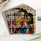 The Virgin Mary Christian Wooden Printed Coasters