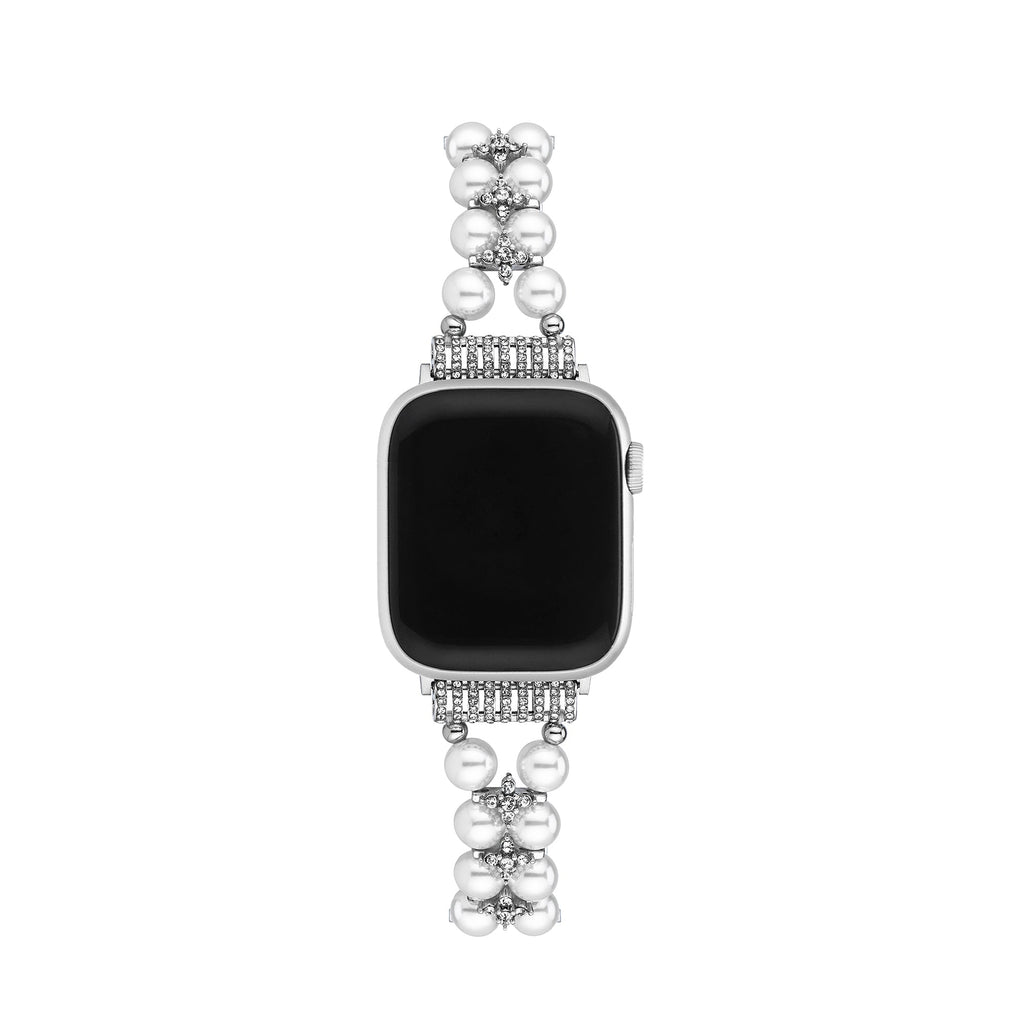 Pearl adorned Rhinestone Watch Band for Apple Watch