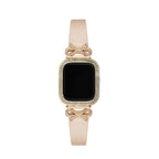Shiny Rhinestones Half-Wrapped Apple Watch Case