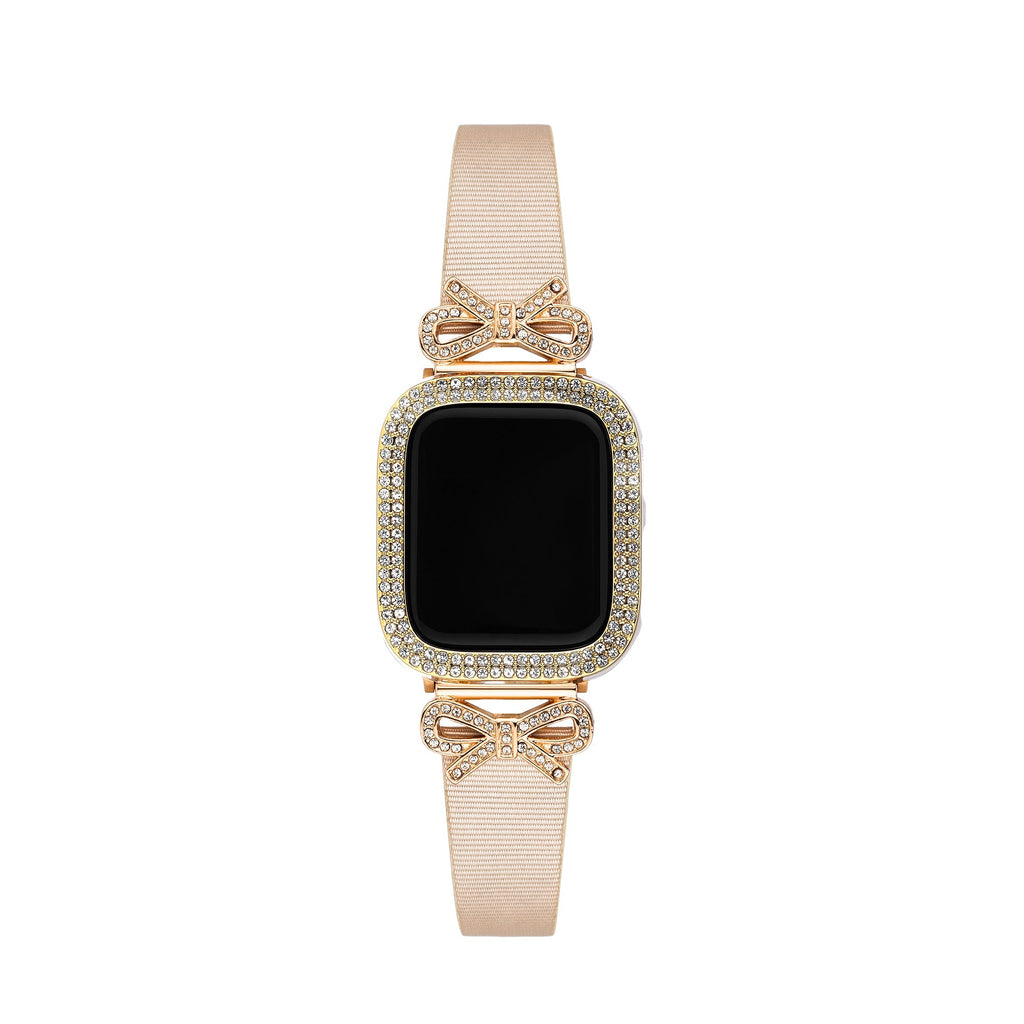 Shiny Rhinestones Half-Wrapped Apple Watch Case