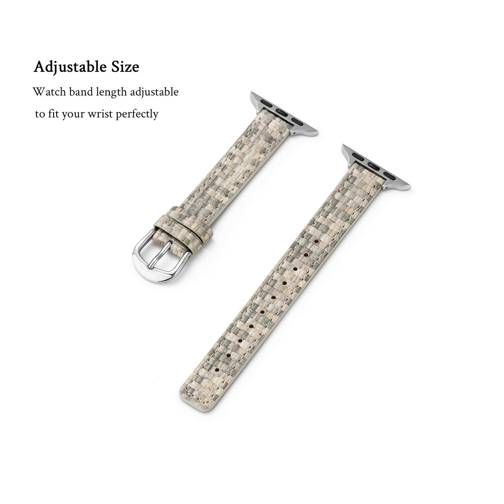 Woven Leather Watch Band for Apple Watch