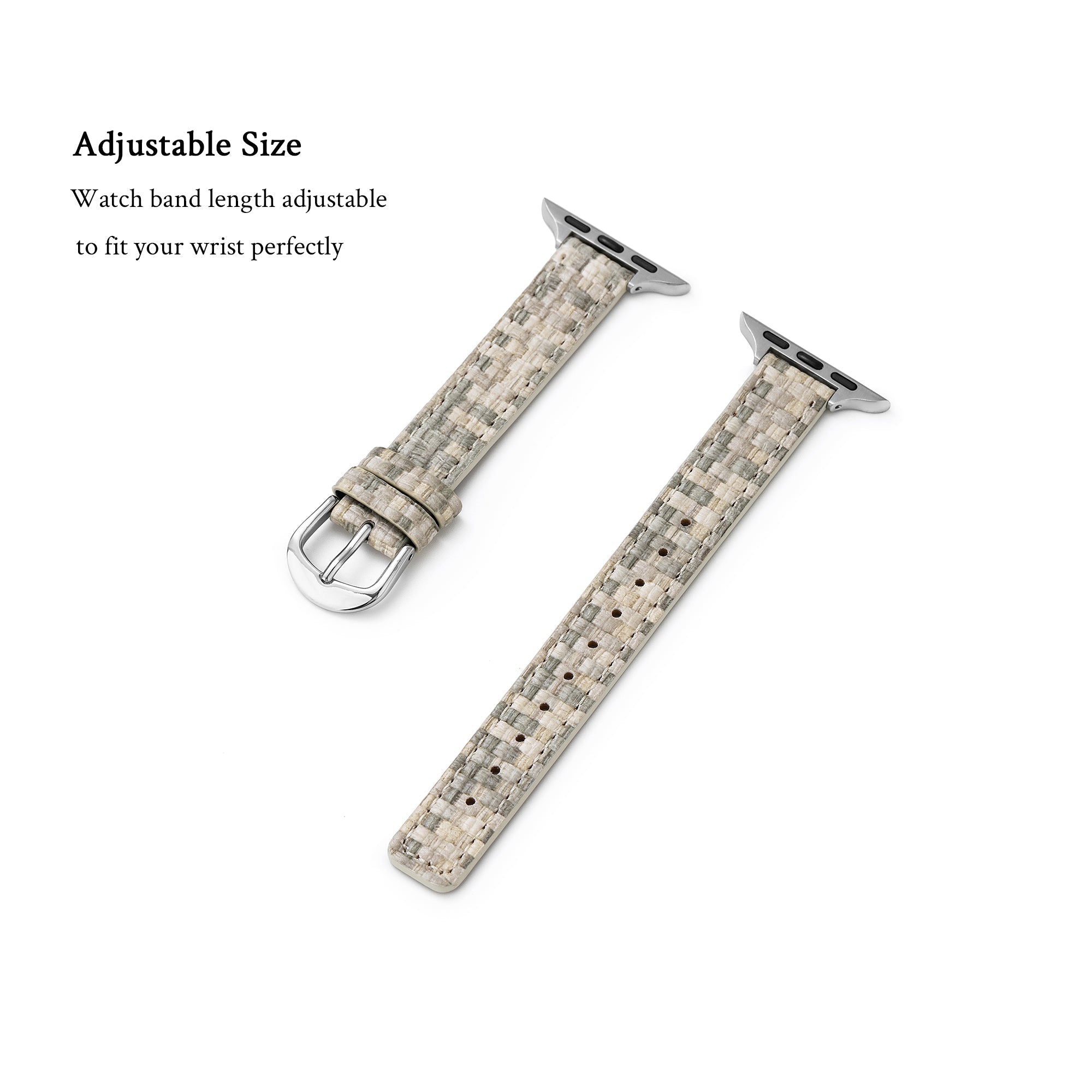 Woven Leather Watch Band for Apple Watch