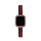 Shiny Rhinestones Half-Wrapped Apple Watch Case
