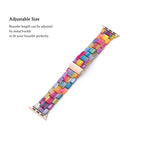 Rainbow Resin Watch Band for Apple Watch