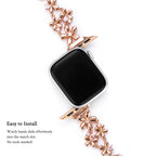 14k Gold / Platinum Plated Flowers Bloom Copper Watch Band
