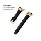 Crystal Bowknot Leather Watch Band for Apple Watch