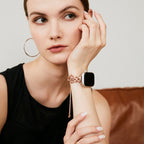 14k Gold / Platinum Plated Flowers Bloom Copper Watch Band