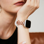 14k Gold / Platinum Plated Flowers Bloom Copper Watch Band