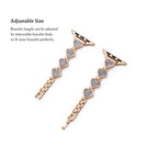 Glitter Love Metal Watch Band for Apple Watch