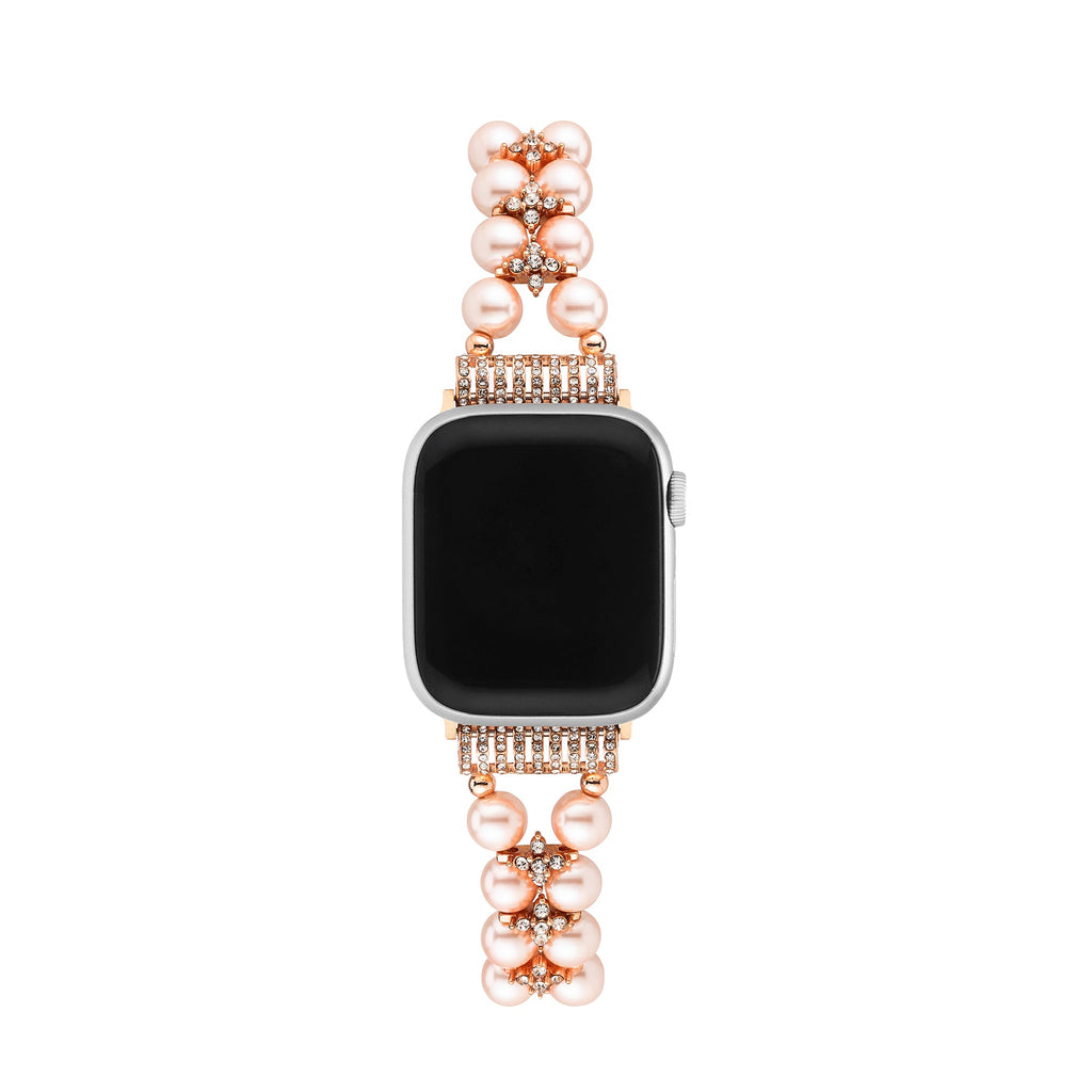 Pearl adorned Rhinestone Watch Band for Apple Watch