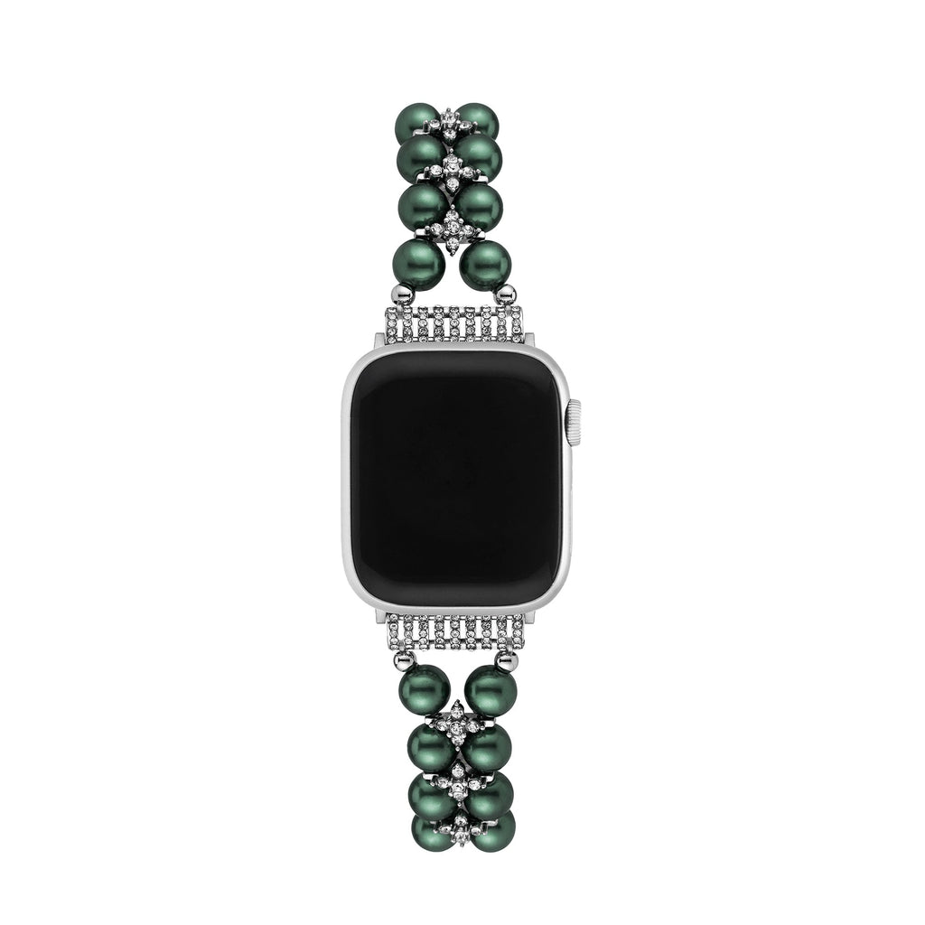 Pearl adorned Rhinestone Watch Band for Apple Watch