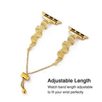Sleek Wavy Metal Watch Band for Apple Watch