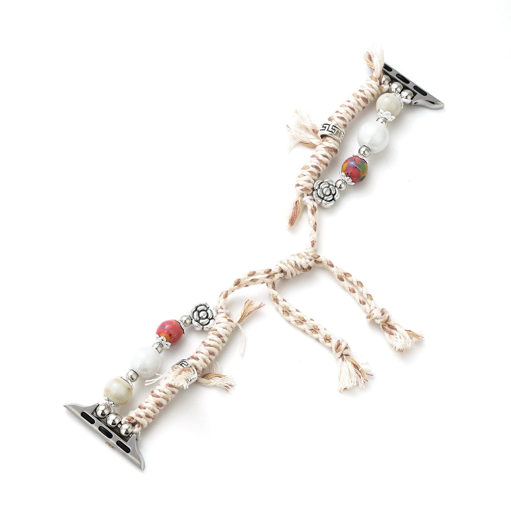 Exotic Beaded Braid Watch Bracelet for Apple Watch