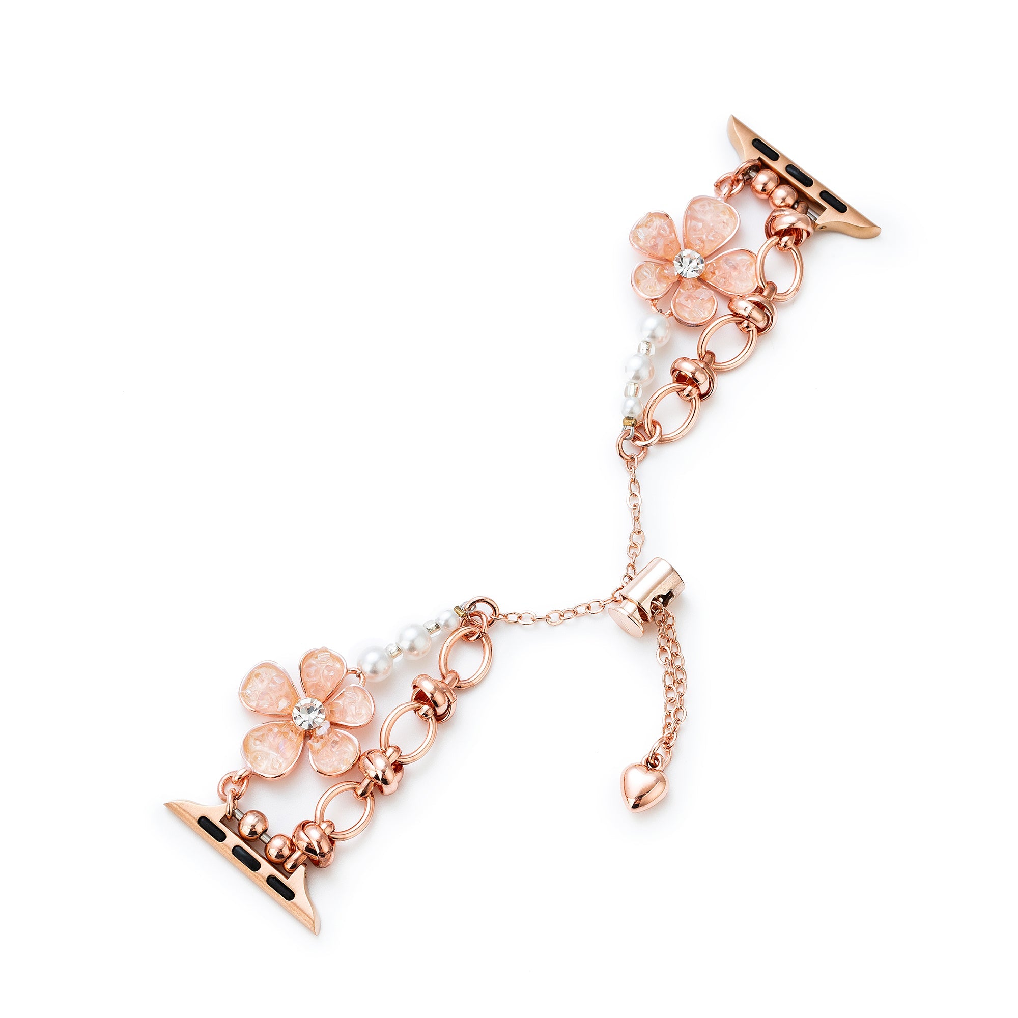 Floral Quartz Chain Watch Band for Apple Watch