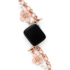 Floral Quartz Chain Watch Band for Apple Watch